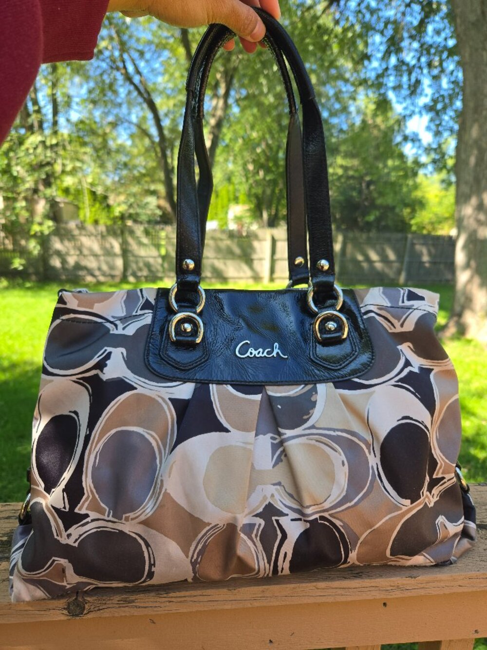 Coach Y2K Ashley Satin Shoulder Bag #F17644